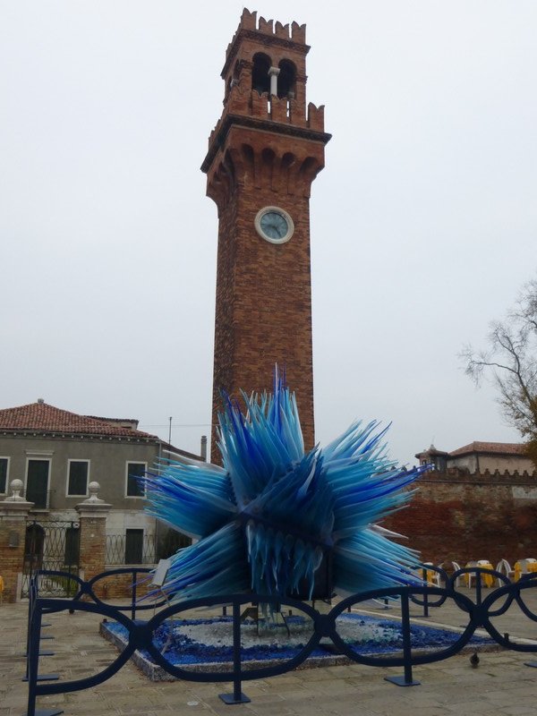 Amazing glass sculpture on the glass making island of Murano