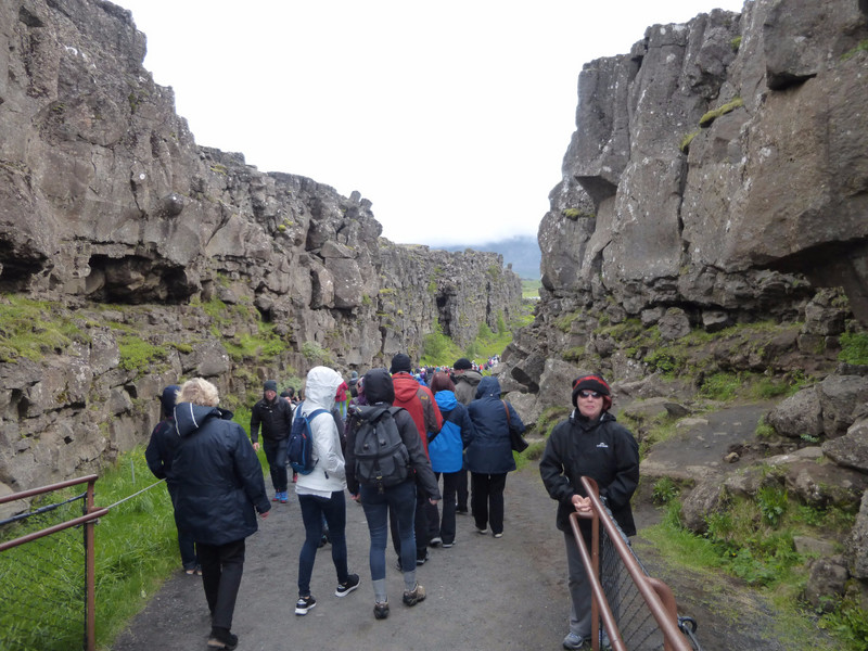 in between the tectonic plates..