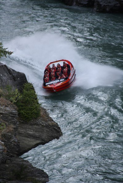 Jet-boat on the Shotover river