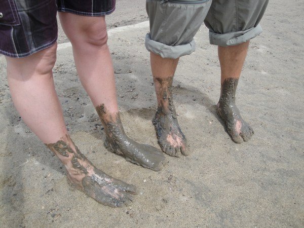 Muddy feet