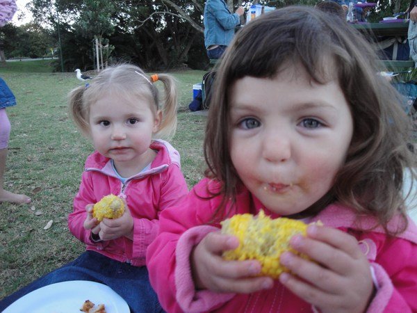 Corn on the Cob was a hit with the ladies