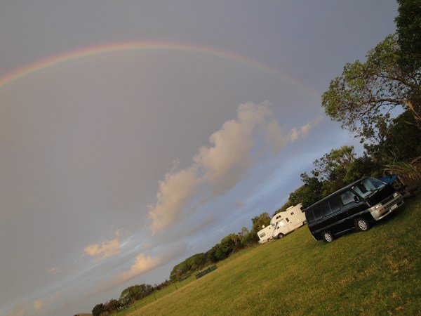 Rainbow over Ambury Farm
