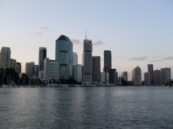 The skyline from the Brisbane River