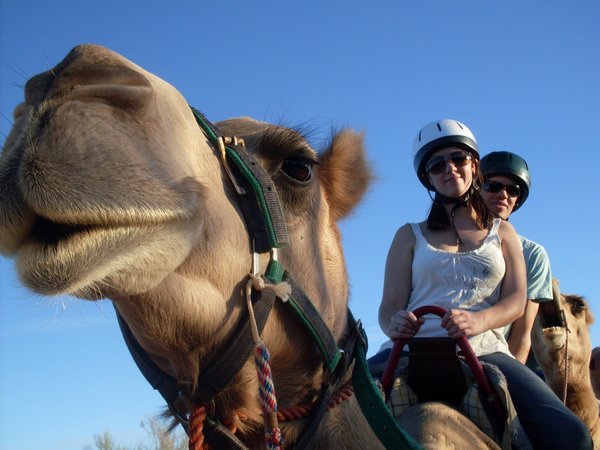 Rob & Carla on our camel ride