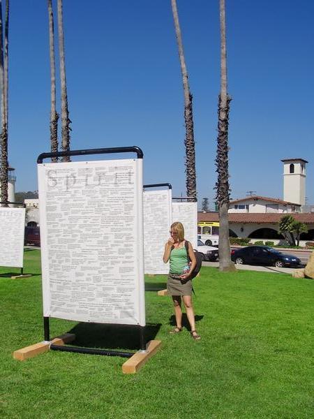 An exhibition at Santa Barbara beach front