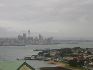 Auckland through the rain