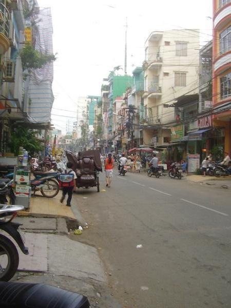 my street in Ho Chi Minh