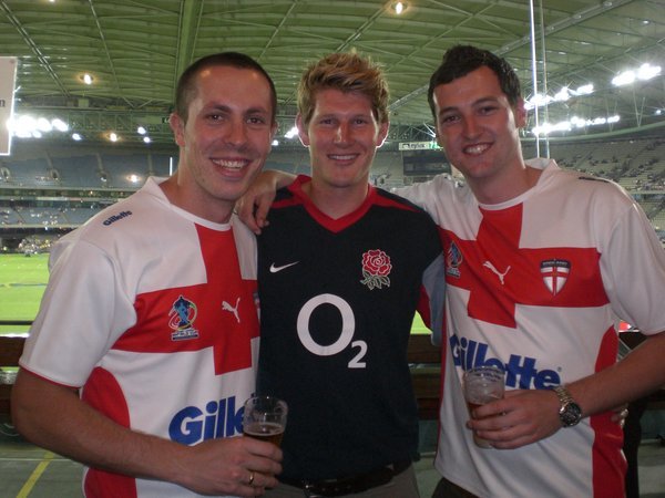 Me, Tom and Steve at the Australia game