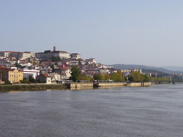 The view of Coimbra from the river