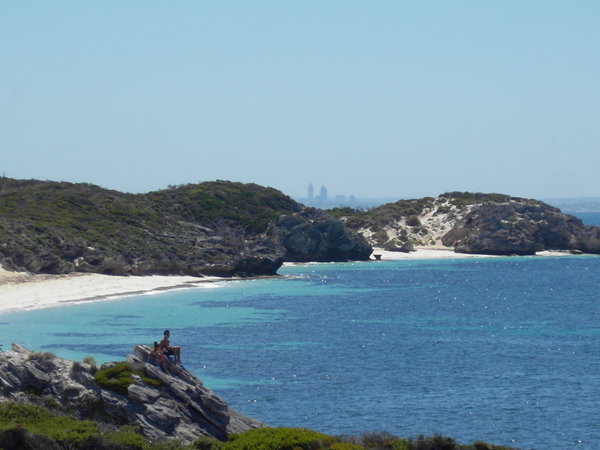 View of Perth City from Rottnest