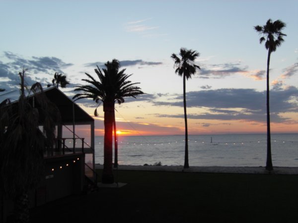 Sunset view from Riva St. Kilda