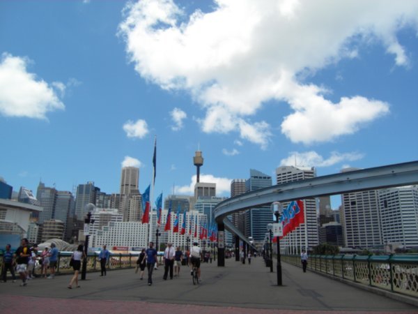 View of the city from Darling Harbour