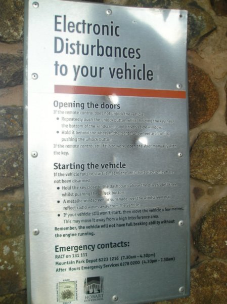 Your vehicle can refuse to start up after parking at the top of the mountain!