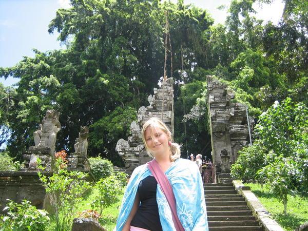 Kat at the 2nd largest temple in Bali