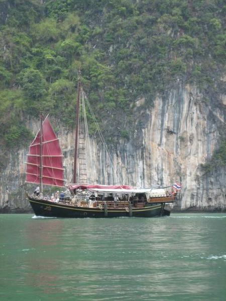 Antique Chinese Fishing Junk
