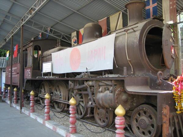 An original British made locomotive used on the line