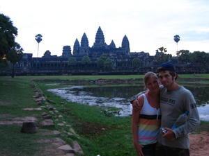 Sunrise at Angkor Wat,James and I