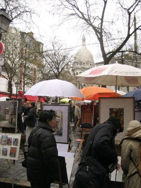 View of Sacre Coeur from Nadar Square