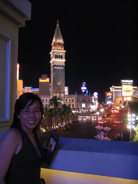 Grace and the Strip at nite