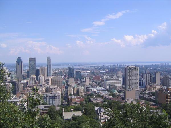 Downtown Montreal from Mt Royal