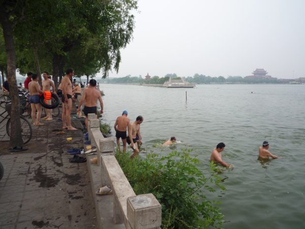 Swimmers in Kaifeng