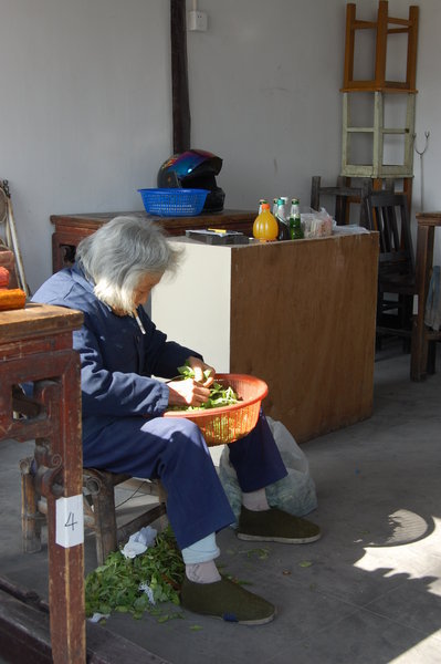 Woman Preparing Lunch