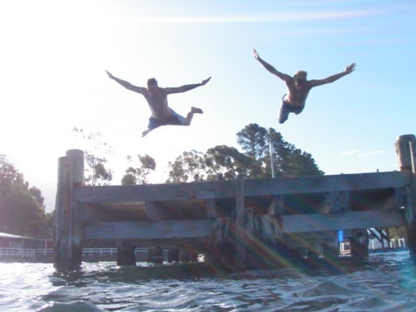 Jetty jumping