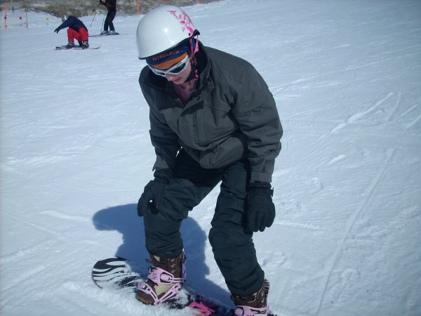 jo snowboarding
