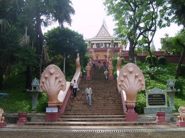 pagoda on man-made hill