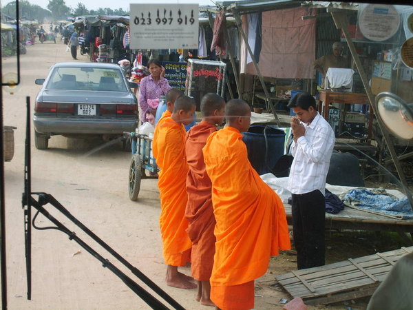 monks asking for rice