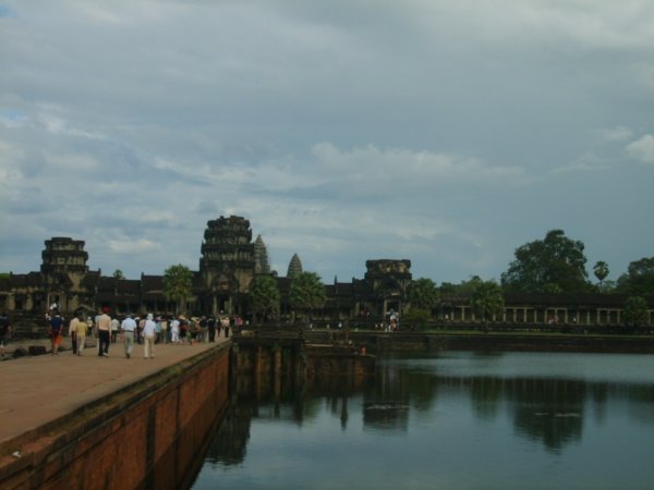 approaching Angkor Wat
