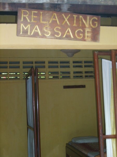 Massage center at Hotel La Noria