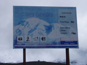 Sign for Chimborazo