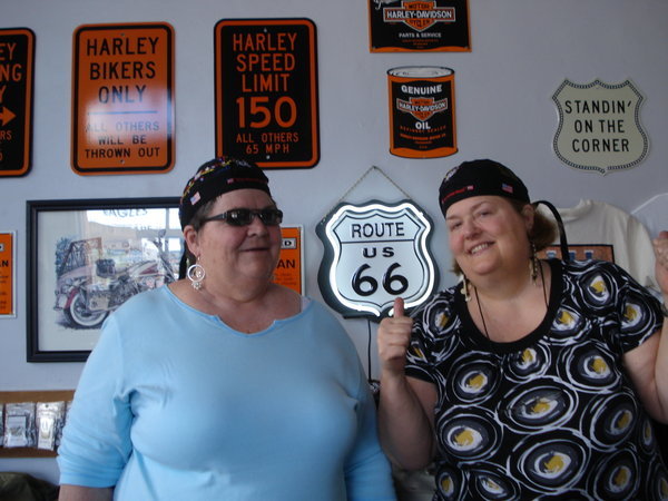 Sue & Gail on Route 66