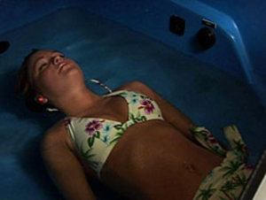 Gail in her floatation tank