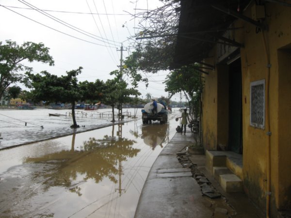 Flooding of the river in Hoi An