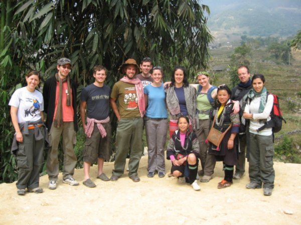 The group and our guides except Cha who was taking the photo!