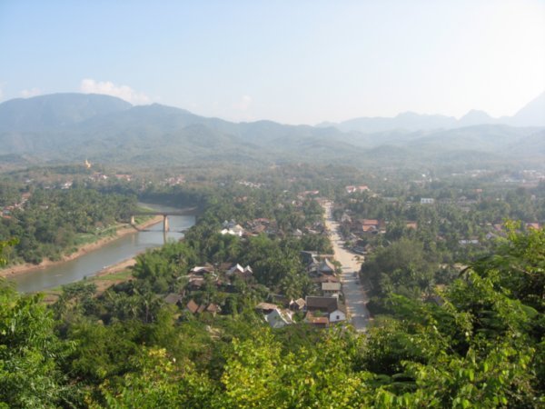 View over one side of Luang Prabang