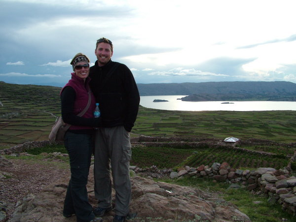 John and Chrissy on Amantani Mountain