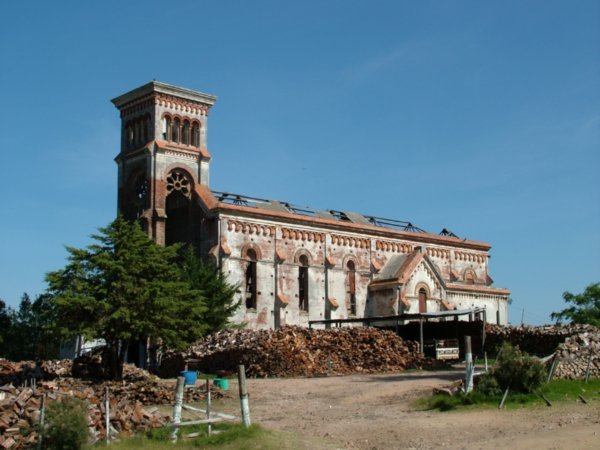 Giant unfinished Piria church