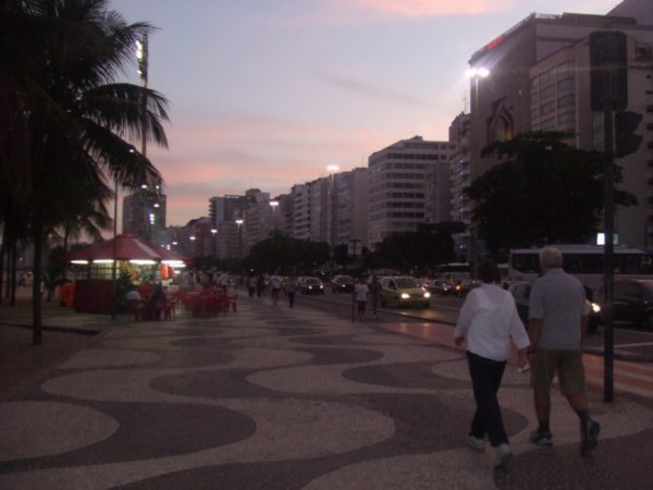 Boardwalk on Copacabana Beach