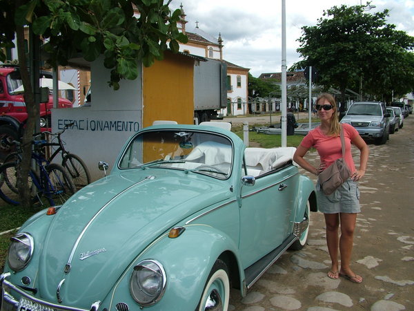 Chrissy looking cute with a VW