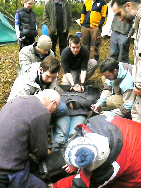 Learning to stretcher a person
