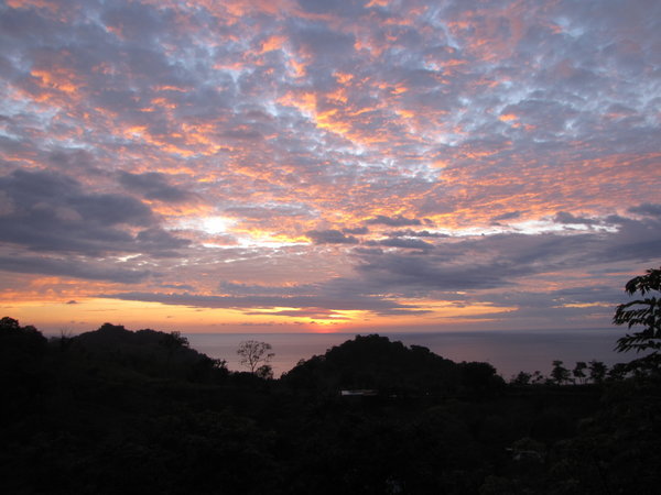 Sunset from Vista Serena hostel