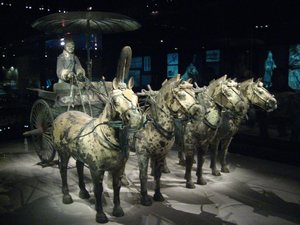 Bronze Horses and Carriage