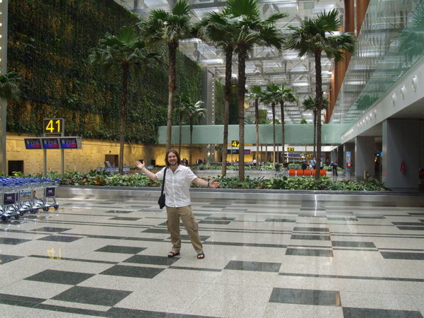 Lee at Changi airport