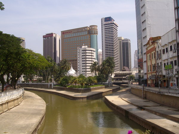 River running through Kuala Lumpur