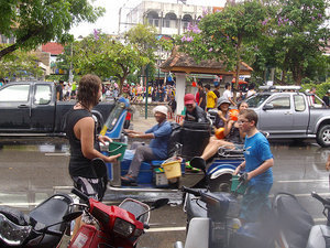 Locals and farang joining in