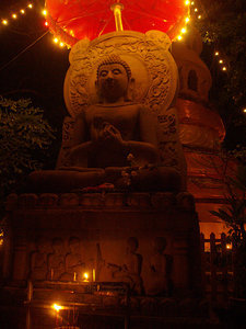 Night ceremony on Buddha Day