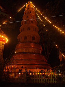 Stupa during Buddha Day ceremony
